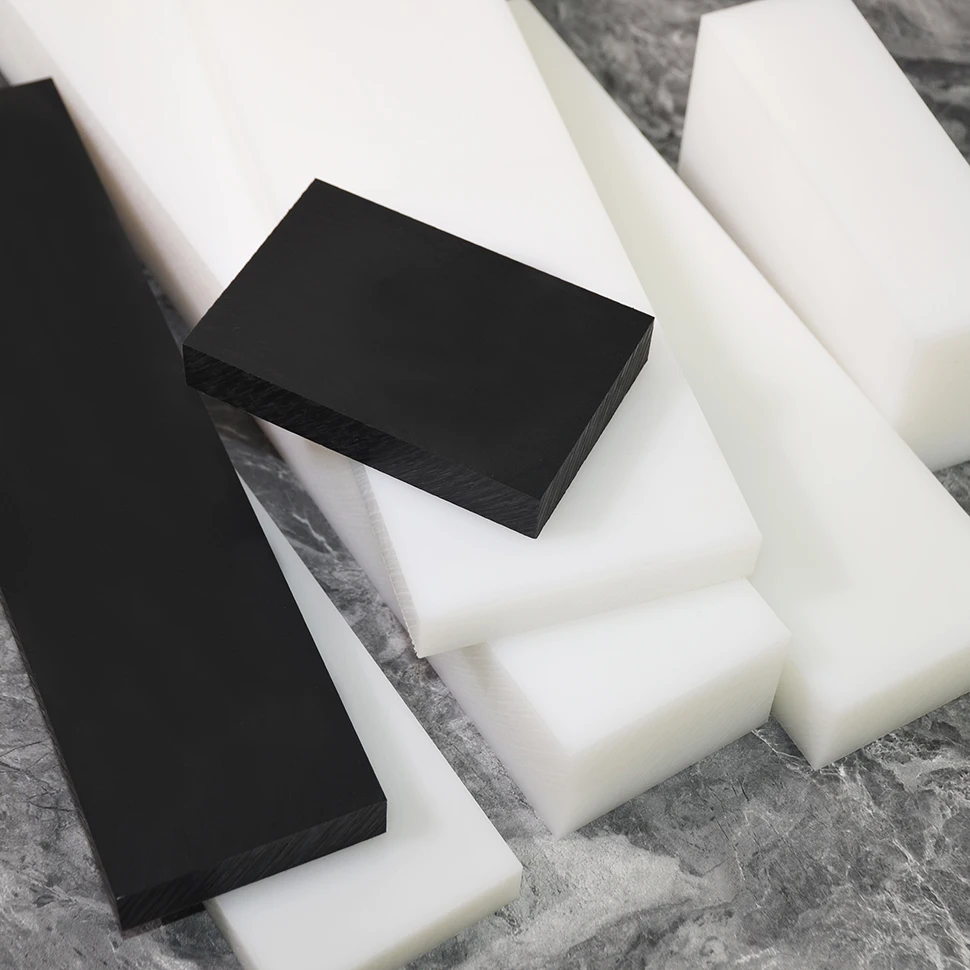 Блок HDPE белый полиэтиленовый прямоугольный твердый пластиковый