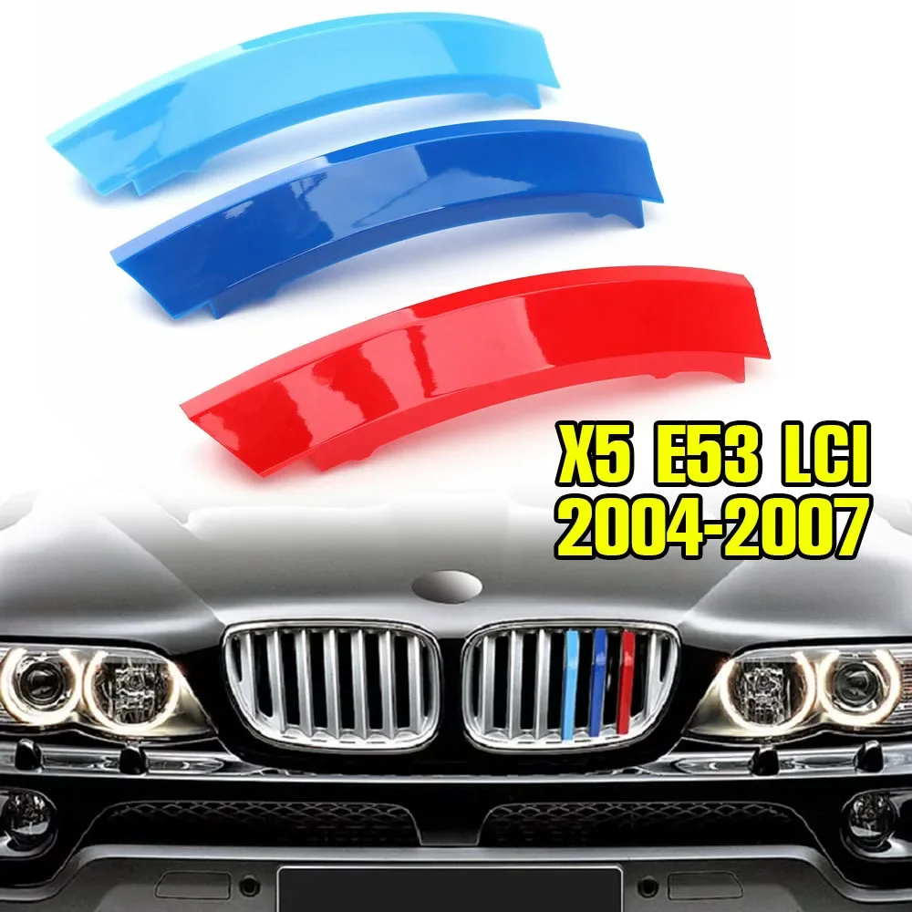 

3 шт., наклейка на решетку автомобиля из АБС-пластика, накладка, зажим для BMW X1 E84 F48 X2 F39 X3 E83 F25 G01 X4 X5 E53 F70 F15 G05 X6 X7 Z4E85 E89