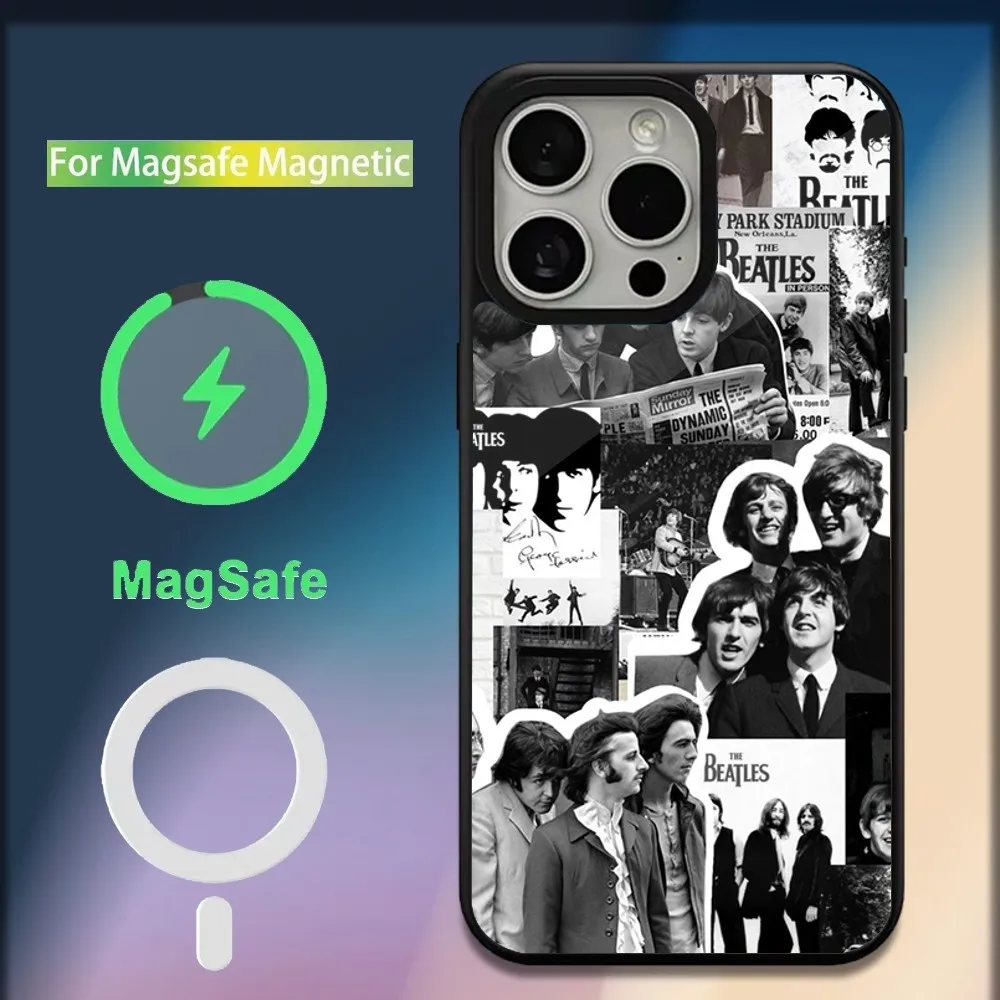 Чехол для телефона T-The Band B-BeatlesS Let It Be iPhone 16 15 14 13 12 11 Plus Pro Max Mini Magsafe с магнитной