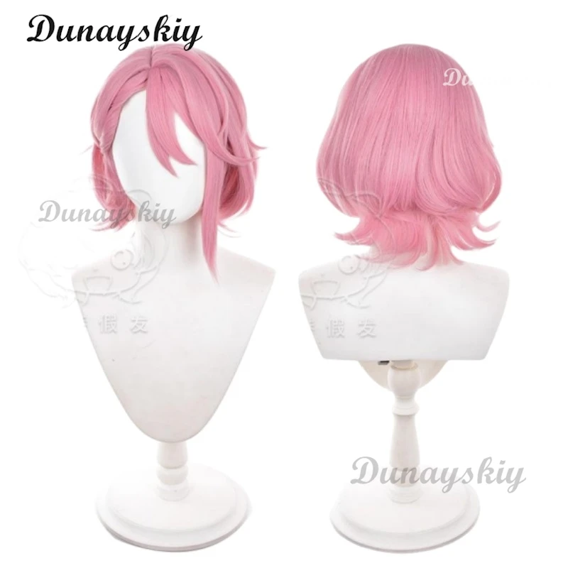Аниме Dandadan Aira Shiratori парик для косплея розовые короткие волосы 37 см Momo Ayase вечерние