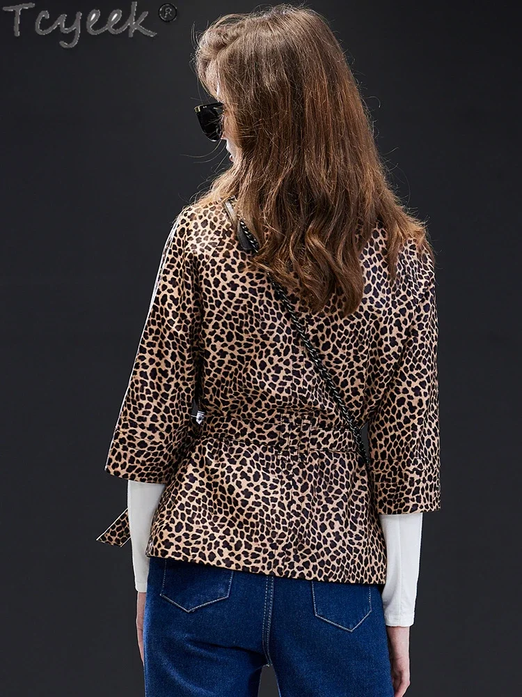 Tcyeek куртка из натуральной кожи женское пальто овчины весенне-осенняя одежда 2024