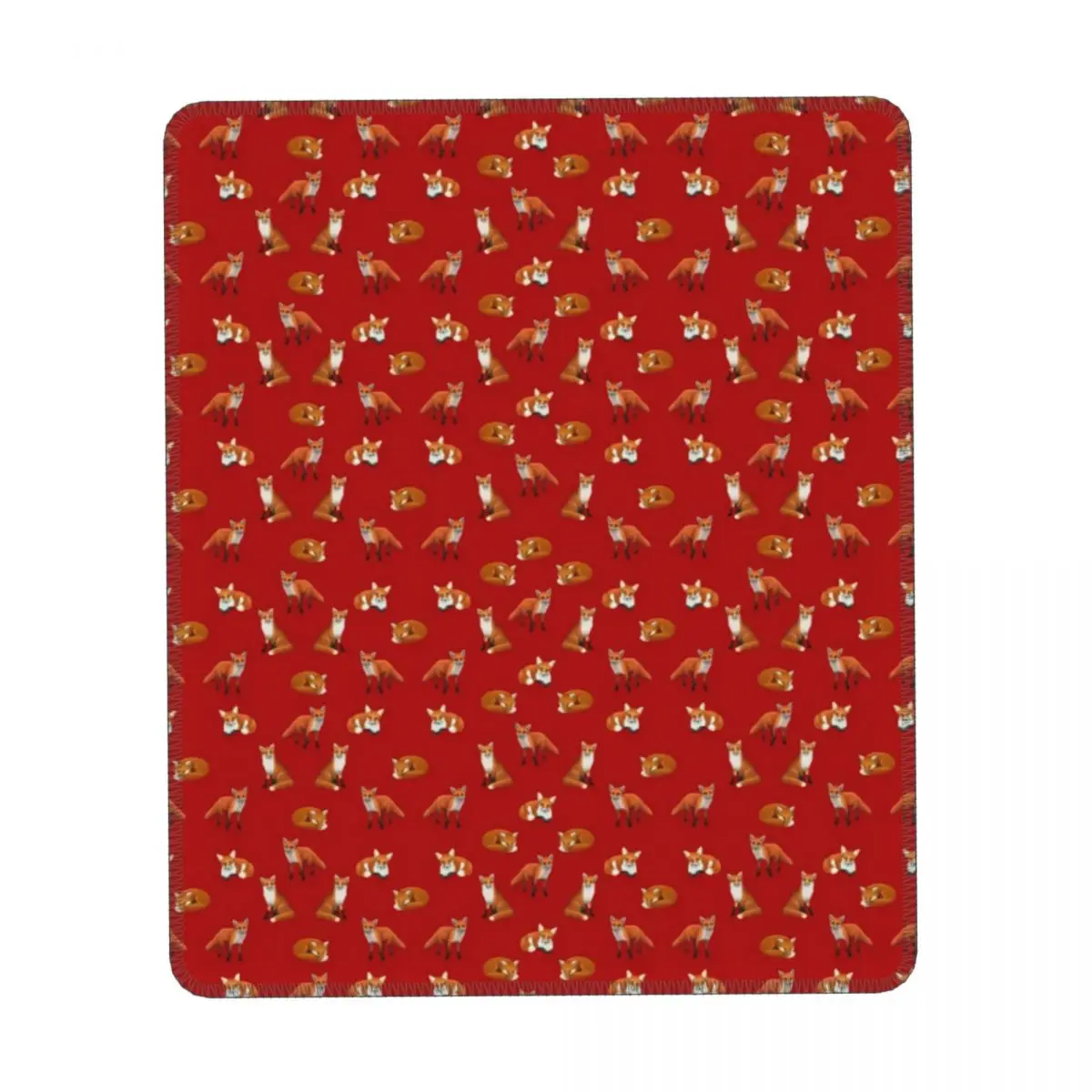 

Маленький красный Лисий вертикальный фотографический резиновый Настольный коврик для мыши с рисунком дикой природы, Нескользящие качественные винтажные коврики для мыши
