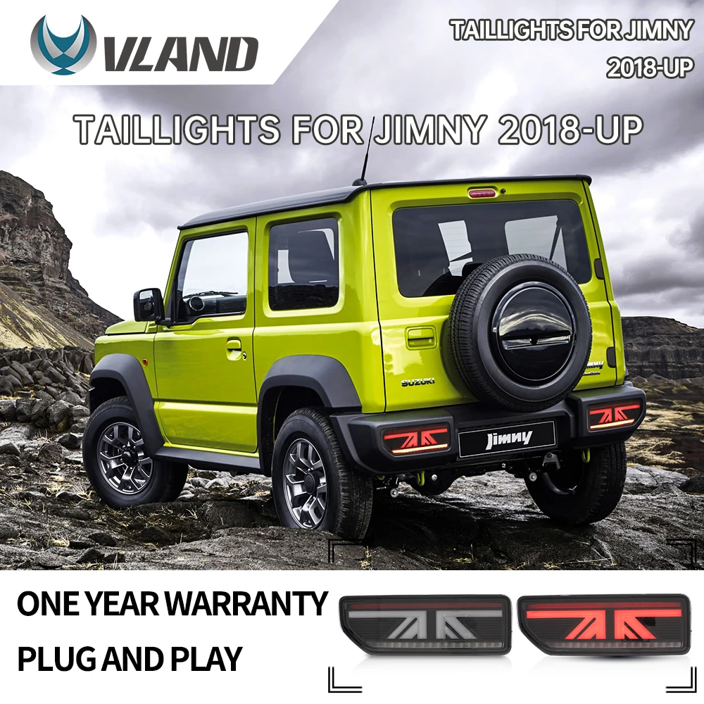 Задний светодиодный фонарь VLAND в сборе для Suzuki Jimny 2018-2019 задний стоп-сигнал ДХО