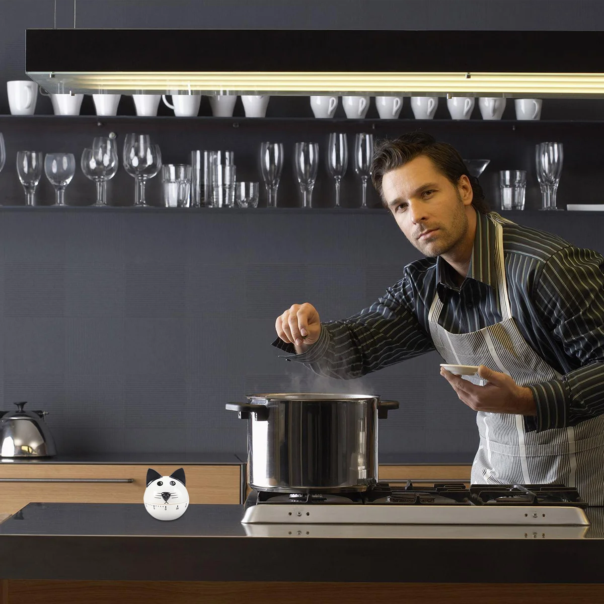 

Timer Kitchen Cooking Countdown Cat Mechanical Alarm Clock Animal Manual Timers Baking Cute Reminder Kids Shaped Minutes