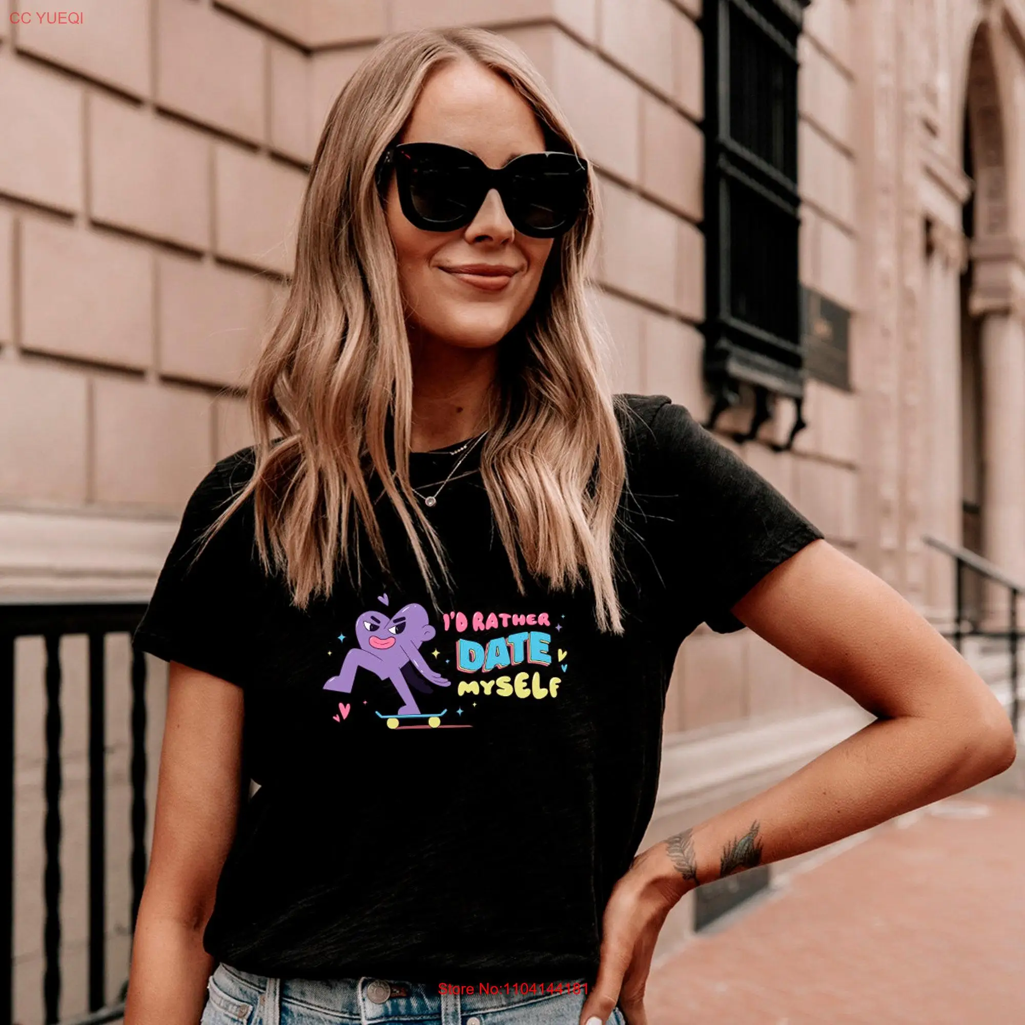 Я предпочитаю свидаться с собой футболка забавная люблю меня длинные или