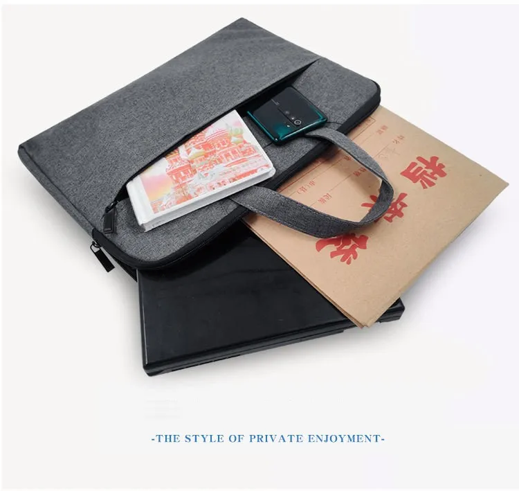 Business Briefcase Women Men Meeting Handbag Printing LOGO Canvas Document Bag Portable Oxford Envelope Office Custom