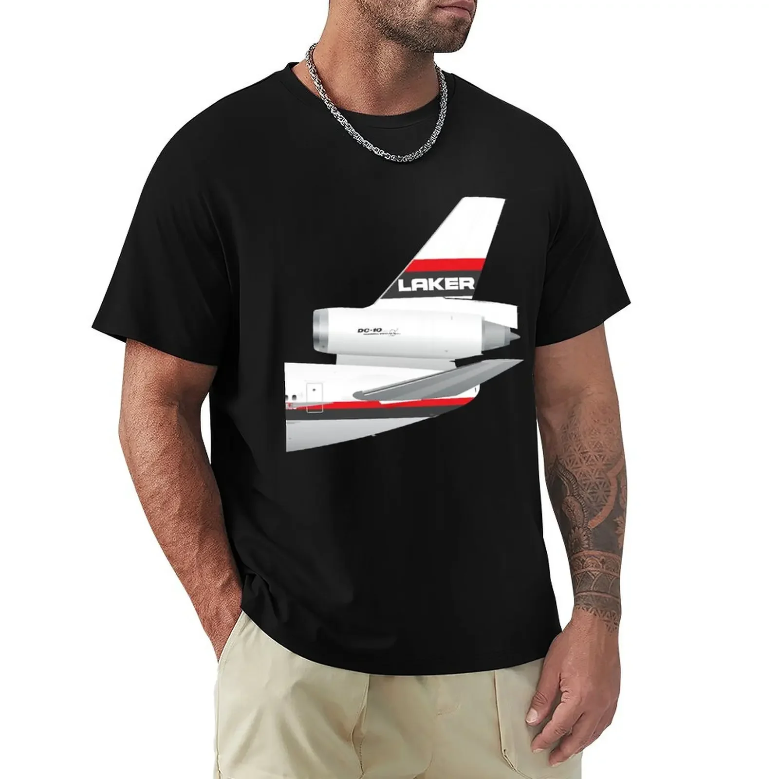 Wings In Uniform - DC-10 футболка Laker Airways 70-х годов винтажная мужская дизайнерская