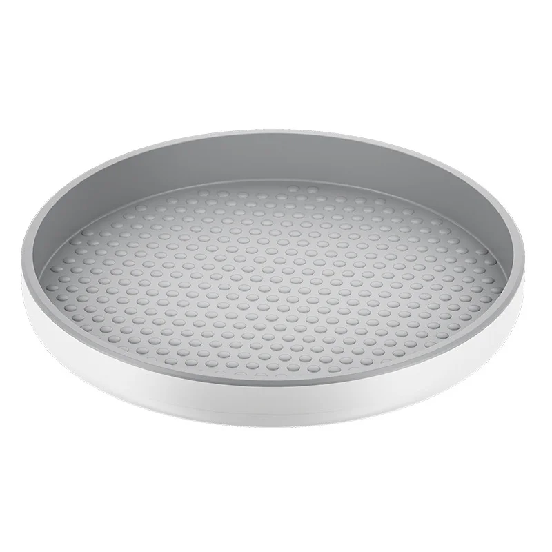 

360 ° Rotating Spice Rack Seasoning Kitchen Storage Tray Anti-skid Foot Racket Placement Storage Tray