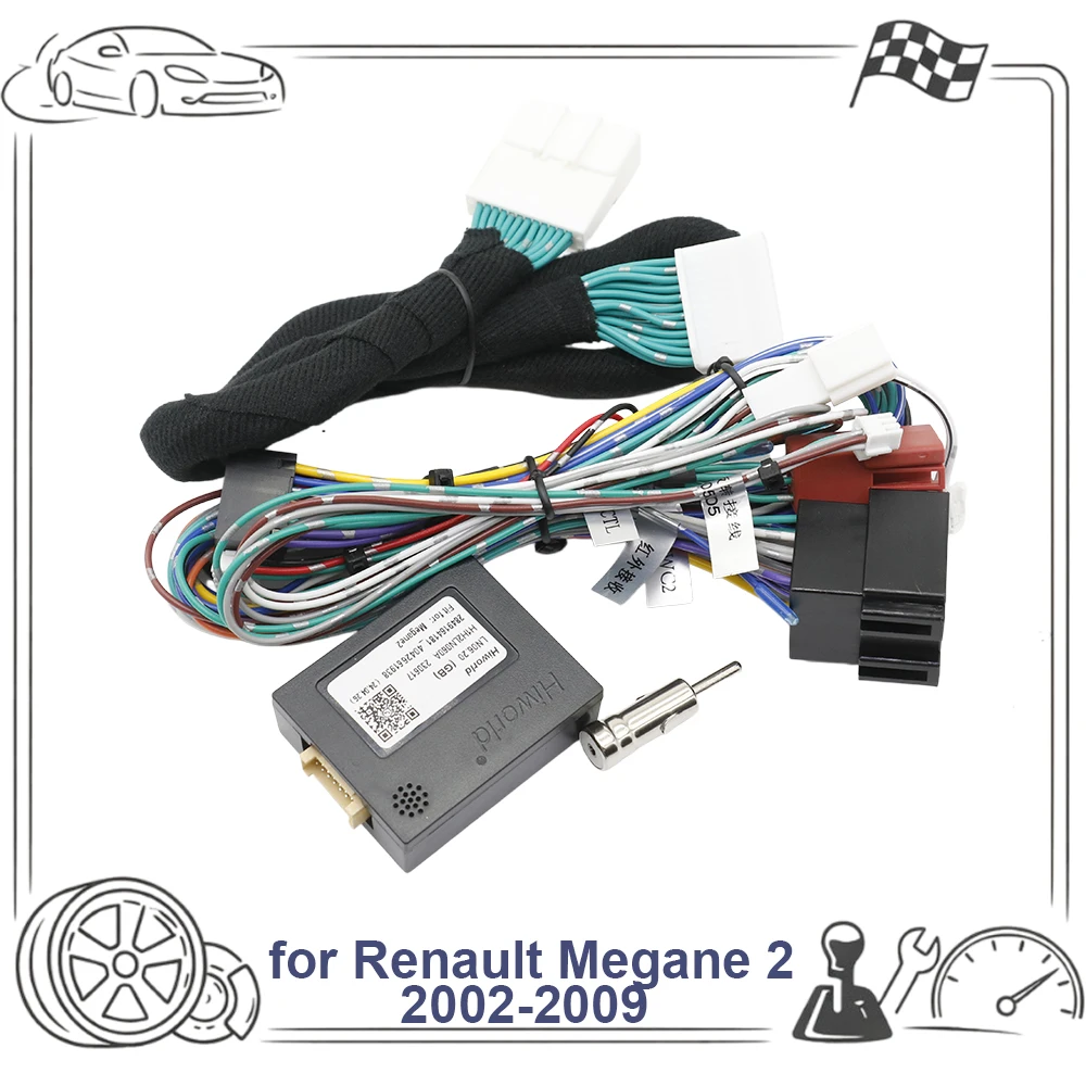 9-дюймовая рамка автомагнитолы для Renault Megane 2 2002-2009, панель приборной панели, кабельная втулка, оригинальные аксессуары с Canbus (art.: 3920d96fb9ea2) - 3920d96fb9ea2