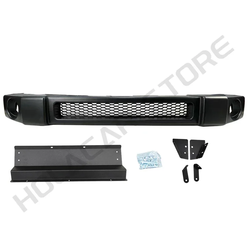 Автомобильный пластиковый узкий передний бампер со светодиодной подсветкой от бампера для Suzuki Jimny JB64 JB74 JC74 2019 2020 2022 2023 2024