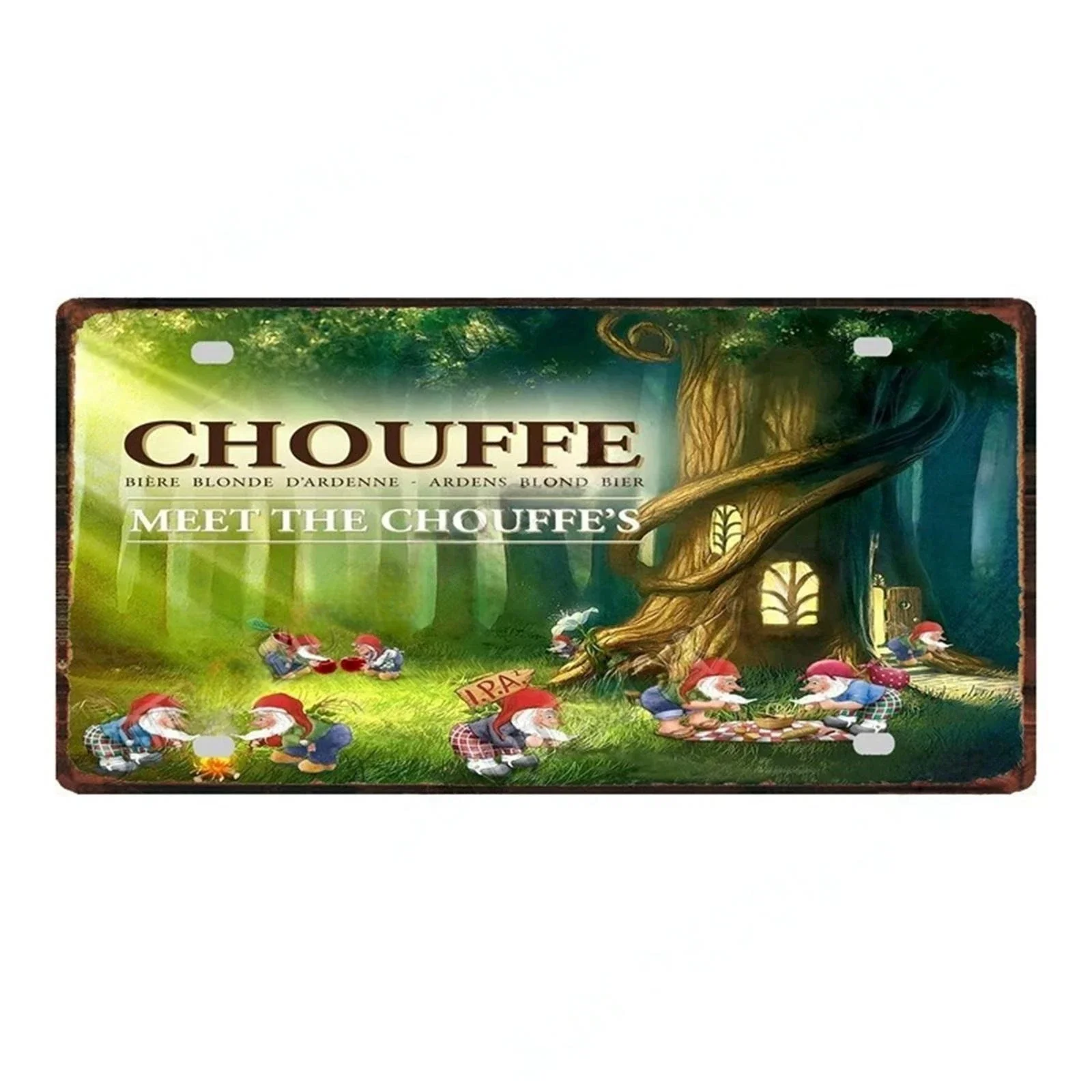 Винтажный Алюминиевый Знак Jupiler Flugel Chouffe Ретро Металлический Бар Декор Настенная