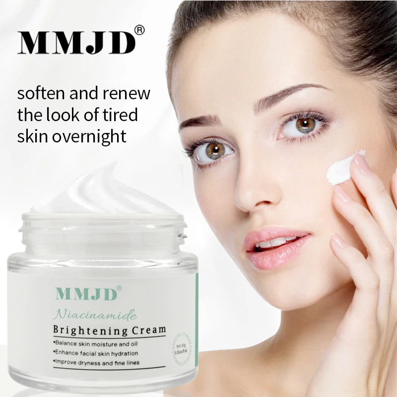 New Collagen Face Cream Skin Care Anti Aging Whitening Brightening Moisturizing Shrink Pores Fade Hyaluronic Acid Niacinamide