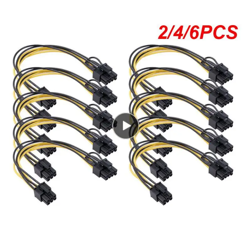 

2/4/6PCS Graphic Card Power Cable Motherboard Graphics Card 6 Pin To 8 Pin Graphic Data Cable Splitter 2023 Pci-e Gpu Power