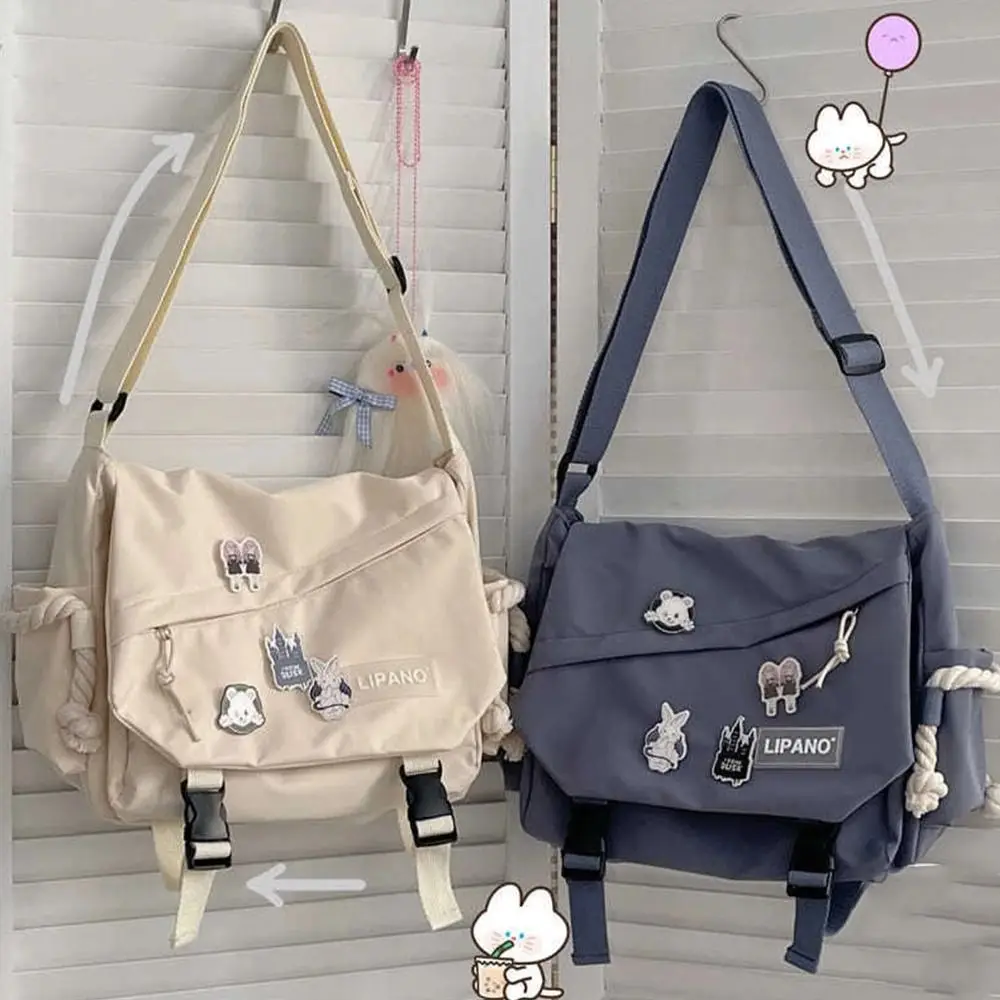

Capacity Computer Bag Girls Unisex Boy Preppy Style Shoulder Bags Messenger Bag Student Curriculum Bags Japanese Style Handbags