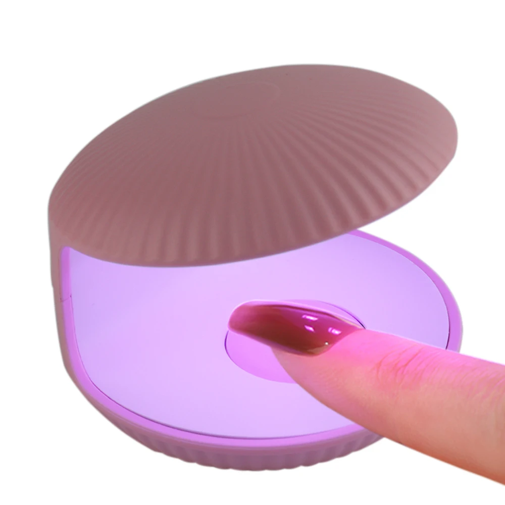 

UV LED Lamp For Nails Cordless Rechargeable Shell Shape Nail Lamp Dryer Curing Gel Polish Portable Cabin Manicure Machine GLBK-D