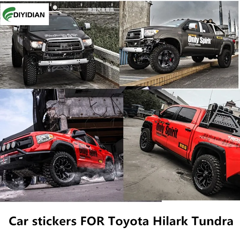 

Автомобильные наклейки для Toyota Hilark Tundra, пикап, грузовик, спортивные декоративные модные наклейки, аксессуары
