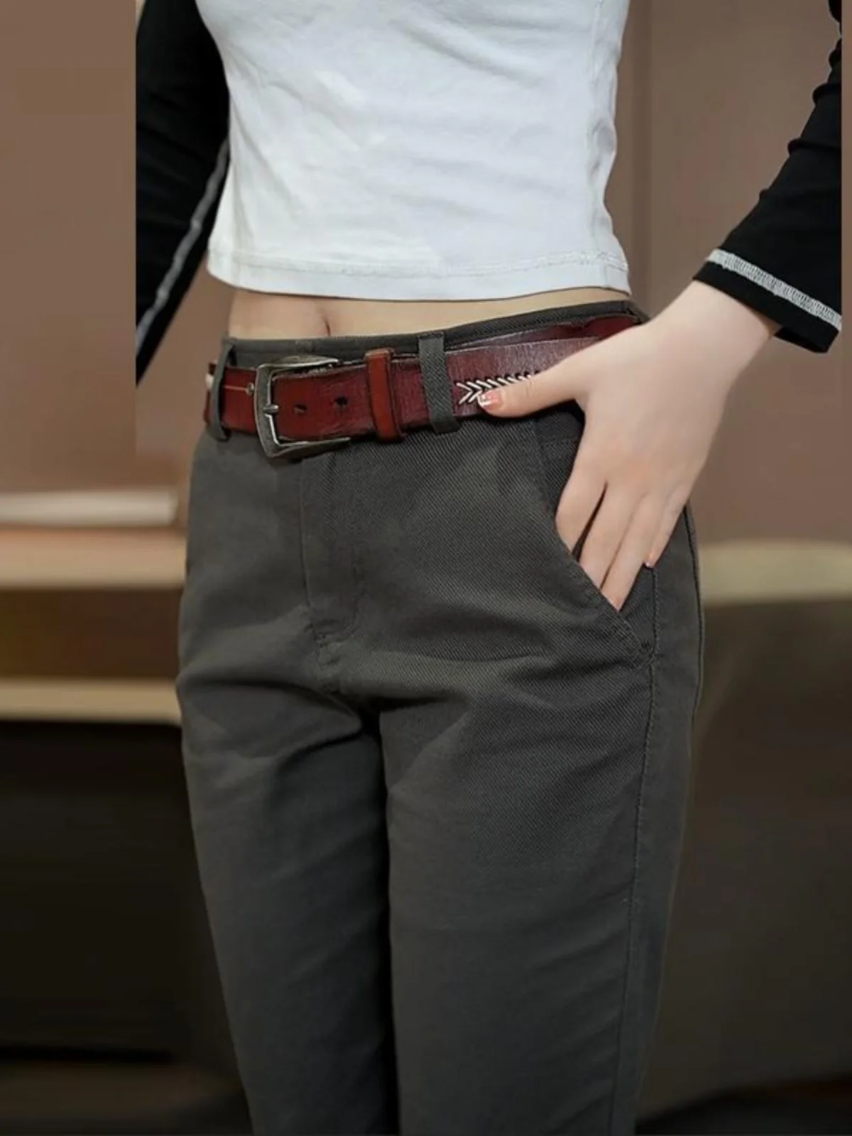 Winter Sle Высококачественные мужские повседневные брюки Slim fit Прямые 2024 Новые