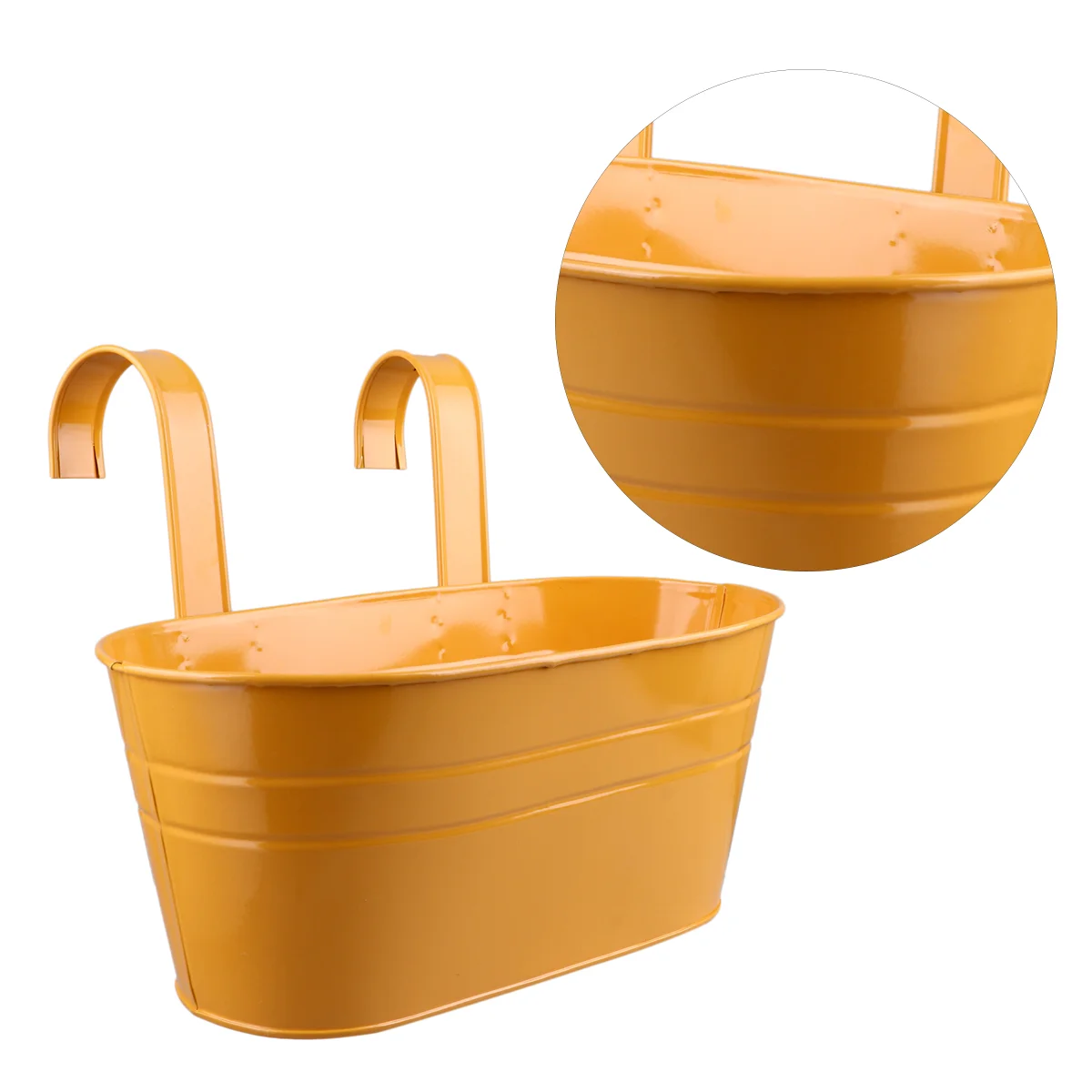 

Durable Detachable Garden Decor Iron Flowerpot Hanging Flower Pot 3Pcs Flowerpot