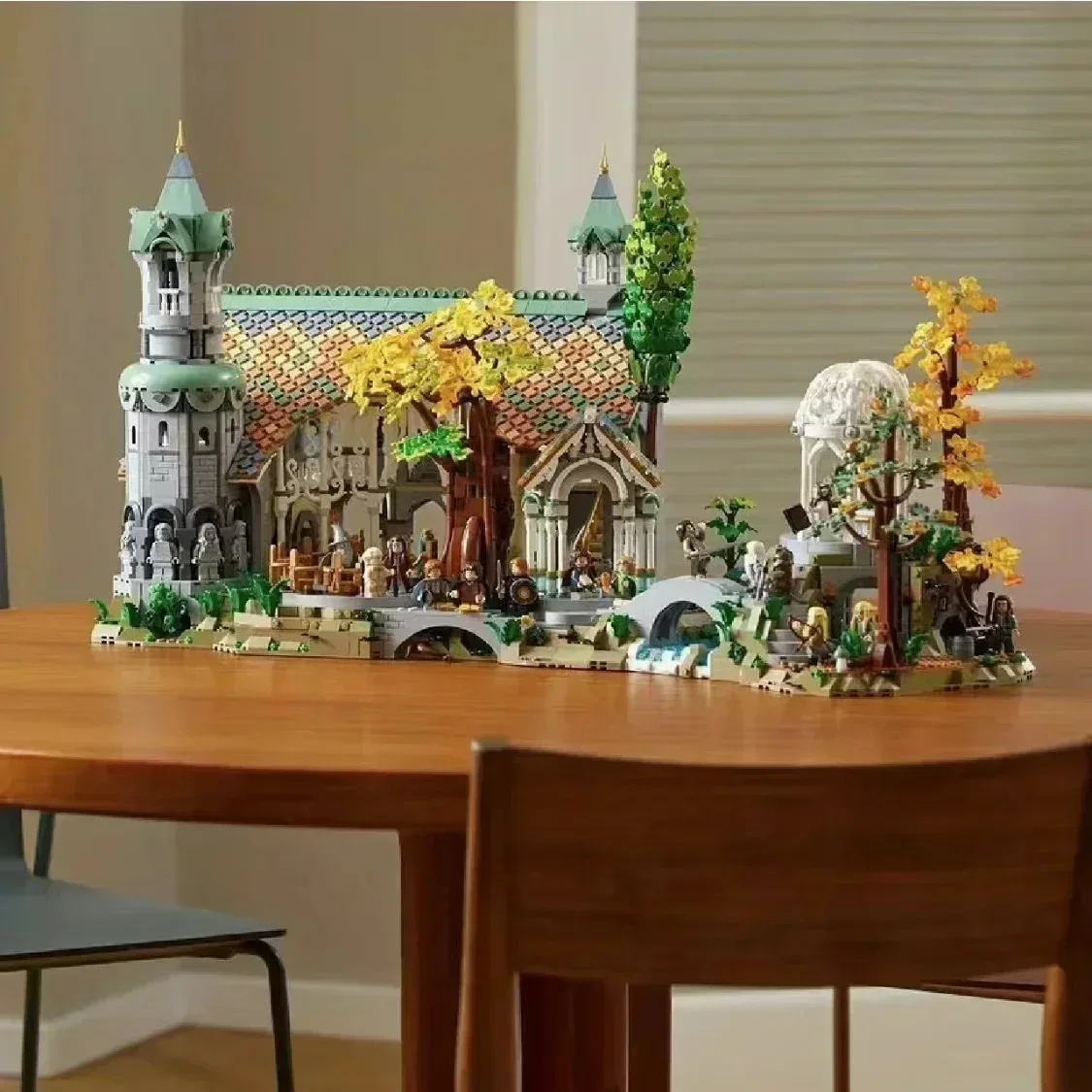 6167 шт. креативные значки эксперта фильм Властелин колец модель замка Rivendell