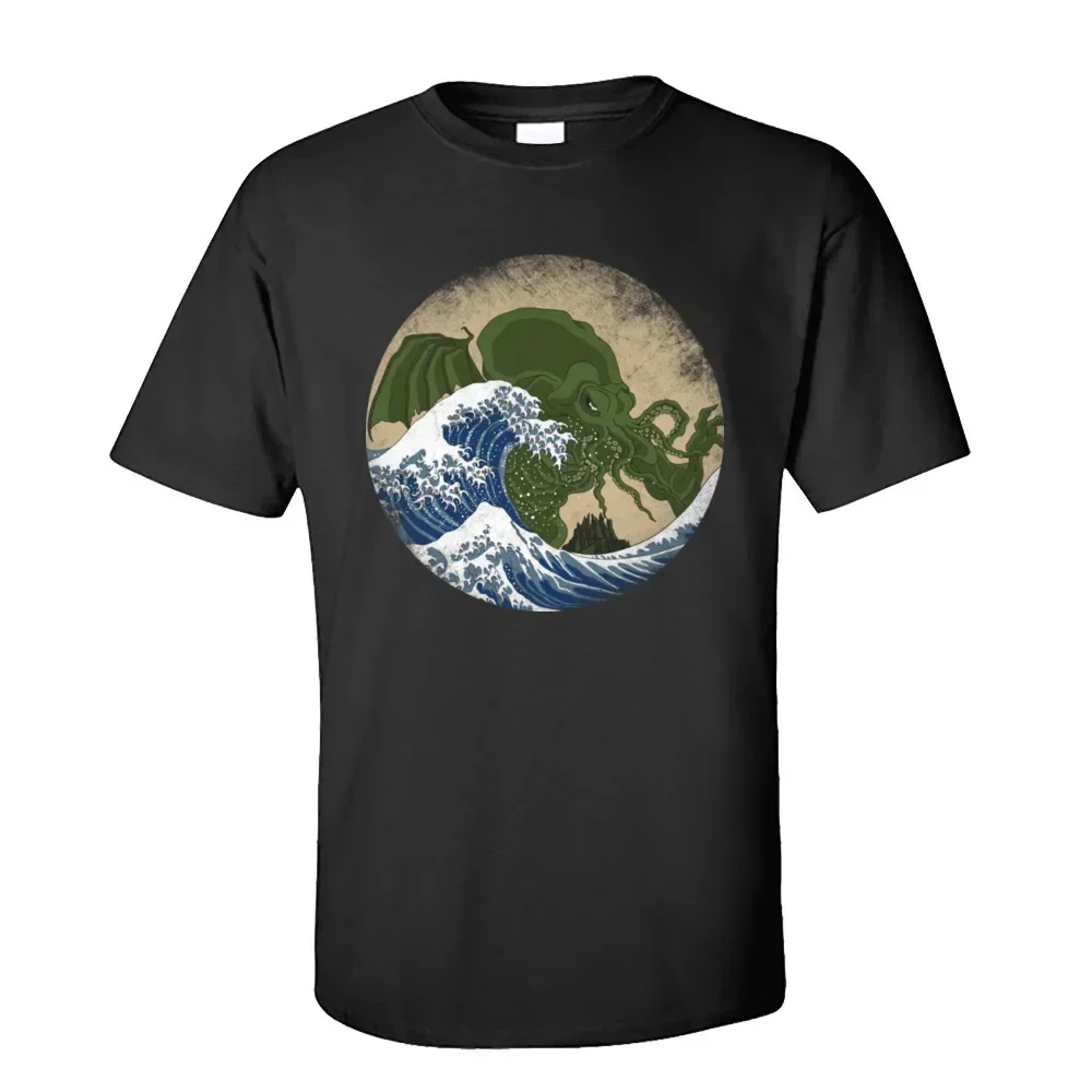 Футболки Cthulhu с принтом для взрослых новинка 2020 футболка Lovecraft коротким рукавом и