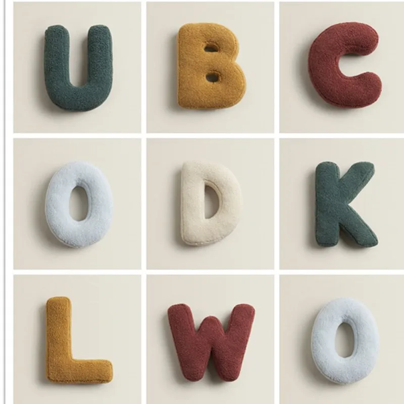 

Home Textiles 38*30ins Nordic 26 English Letter Pillow Children ABCD Pillow Toy Sofa Cushion LOVE Shooting Props