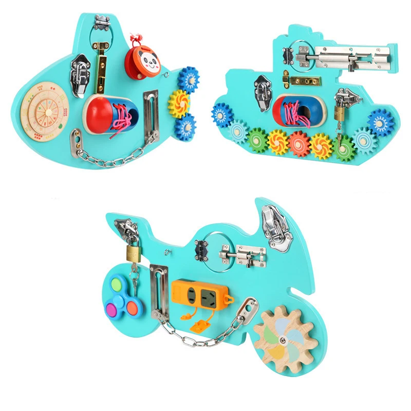 Обучающая деревянная доска Монтессори для детского транспорта детские игрушки