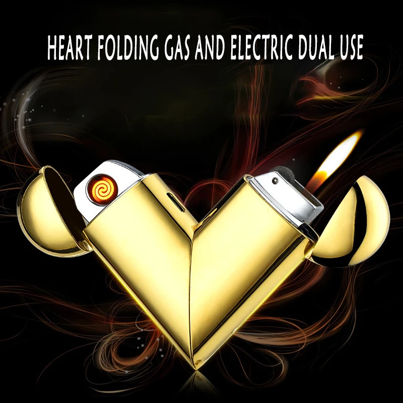 

Кубик Рубика персиковый сердце газовый Электрический двойного назначения надувная Зажигалка креативная индивидуальность складной Волшеб...