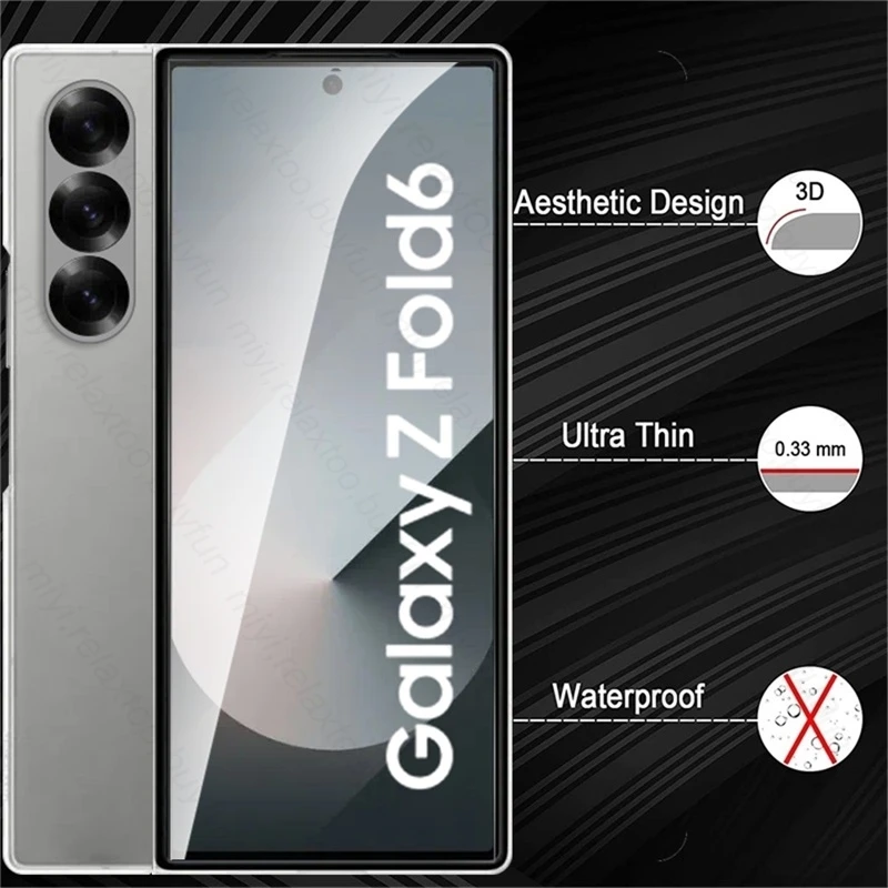 2 в 1 внешнее Защитное стекло для экрана закаленное Samsung Galaxy Z Fold6 ZFold Fold 6 5G камеры на