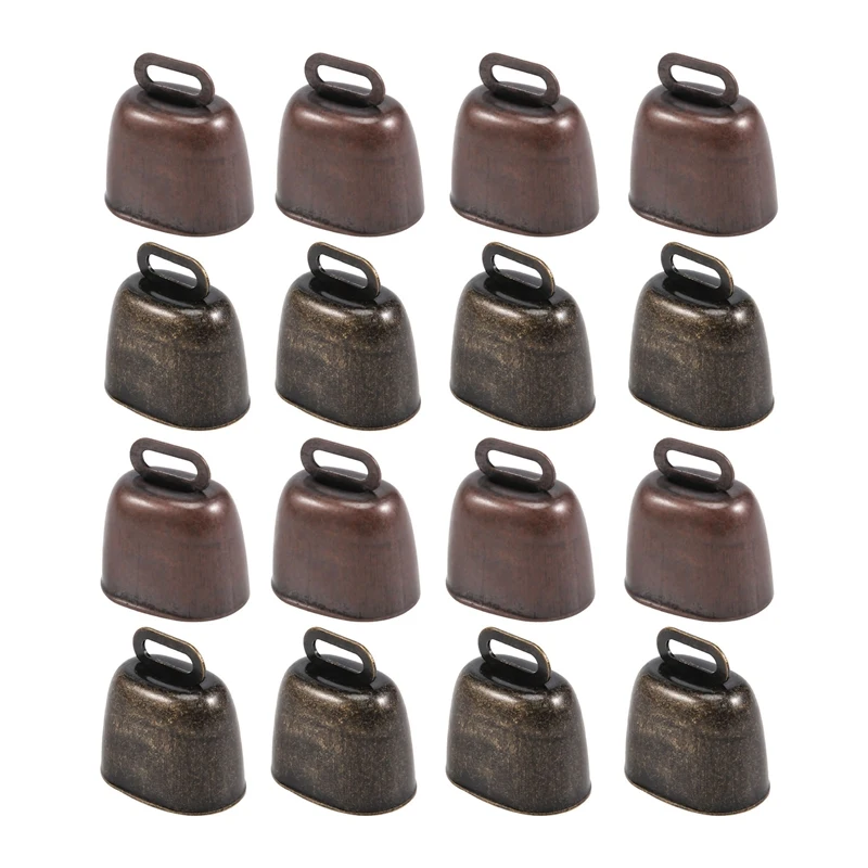 

16PCS Cow Horse Sheep Grazing Copper Bells Small Brass Bells Cattle Goat Farm Loud Bell Long Distance Horse Iron Bells