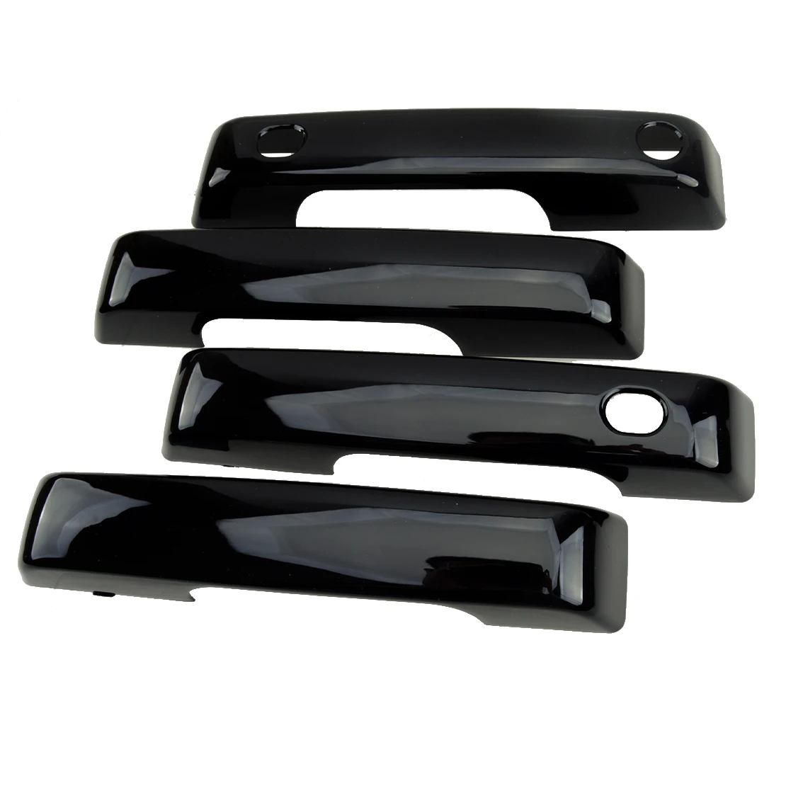 

4pcs/set Glossy Black ABS Car Exterior Door Handle Cover Trim Fit For Ford F150 4 Door 2022 2021