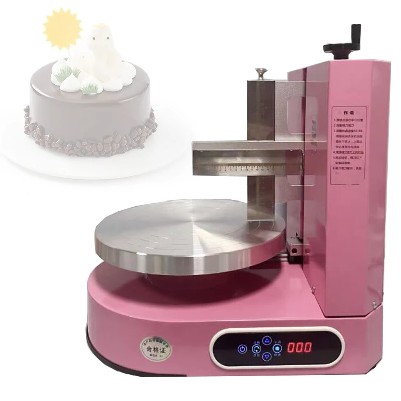 

110v/220v Round Cake Cream Spreading Coating Filling Machine Cake Bread Cream Decoration Spreader Smoothing Machine