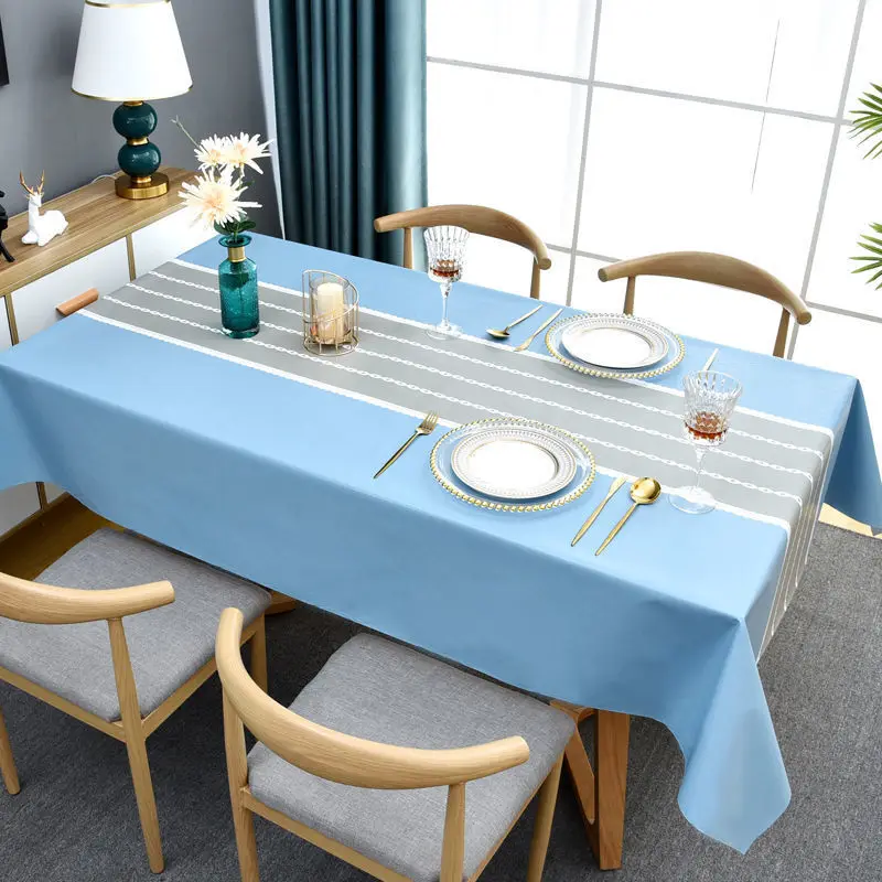 

The tablecloth rectangular waterproof and oil disposable PVC table cloth_DAN155