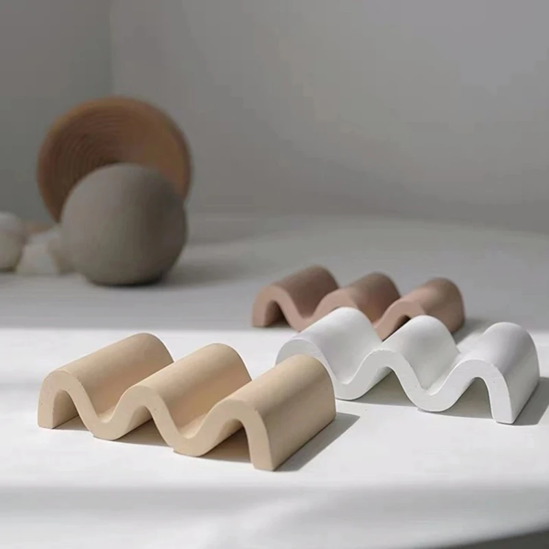 Стеллаж для хранения цемента геометрической формы в скандинавском стиле лоток