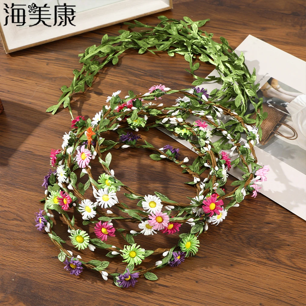 Женская свадебная тиара Haimeikang Очаровательная Цветочная повязка на голову