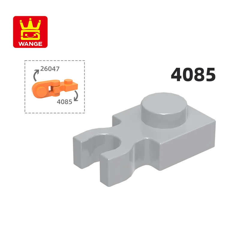 Wange 4085 100 г/416 шт. 1x1 доска с зажимом строительный блок Moc цветные аксессуары