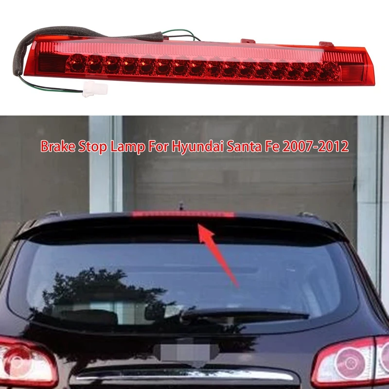 

Car Tail Lights High Mount 3Rd Brake Stop Lamp For Hyundai Santa Fe 2007-2012 Hmsl 927002B000 92700-2B000