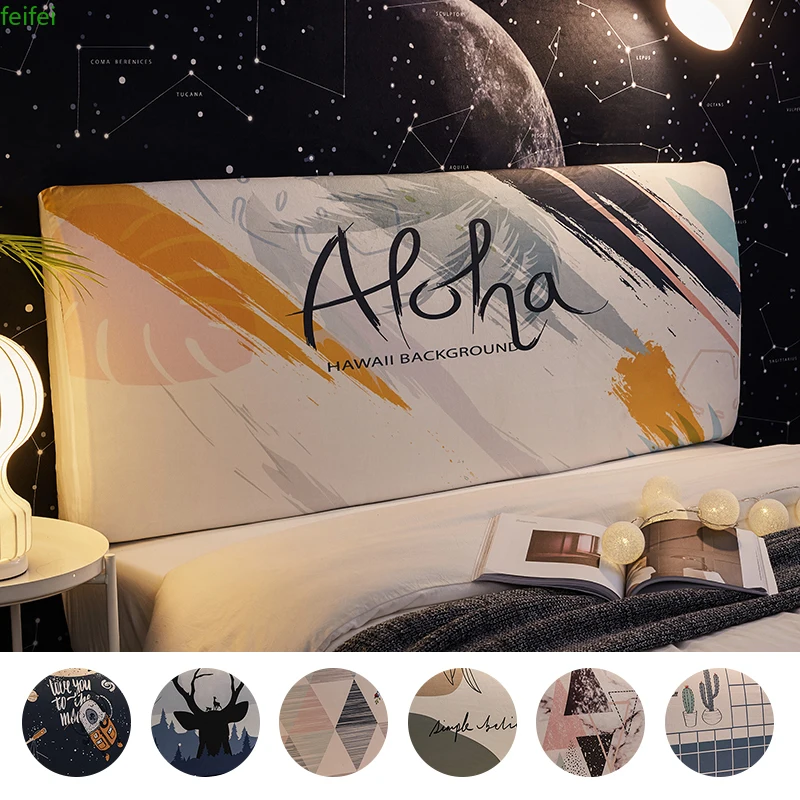 

11 Printed Elastic All-inclusive Bed Head Cover Headboard Cover Washable Universal Size Bed Head Covers For Home Hotel Banquet