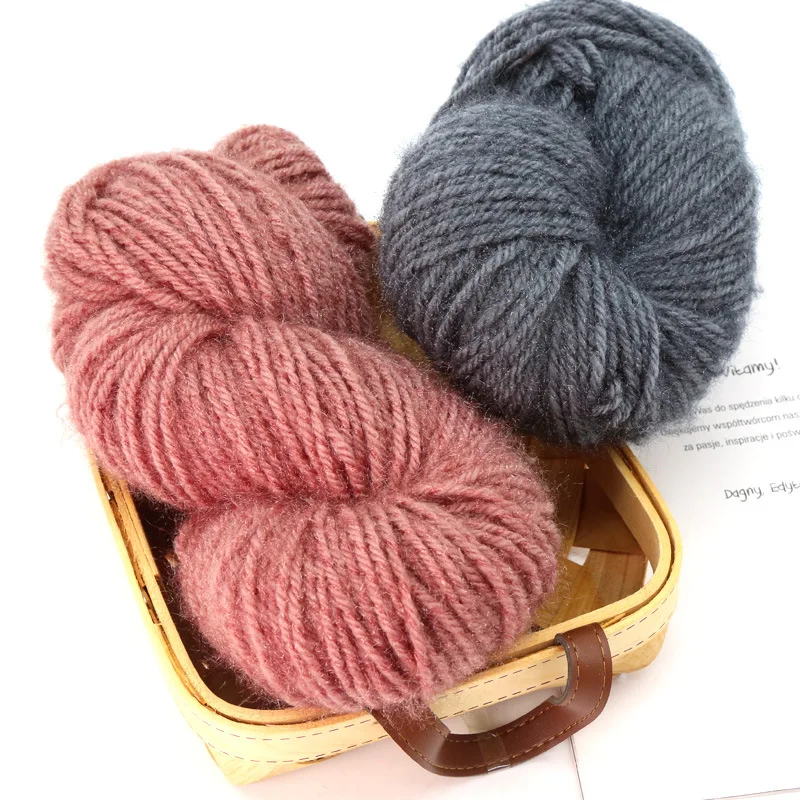 1 шт. 150 г/моток Пряжа из бурых хвостатых белок Яркий шелковый флис Ручная вязка шапки, шарфа, пальто для мужчин и женщин Грубая вязка.