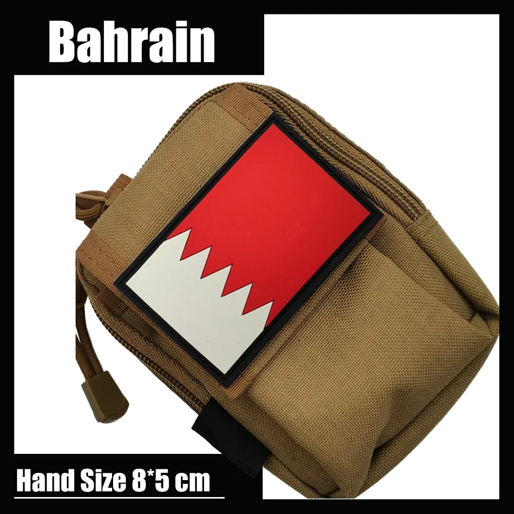 Фактория прямые продажи вышивка национального флага Бахрена красный ПВХ крючок