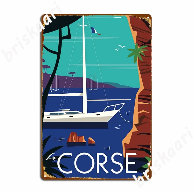 

La Corse Poster Metal Sign Customize Wall Mural Mural Painting Mural Tin Sign Poster