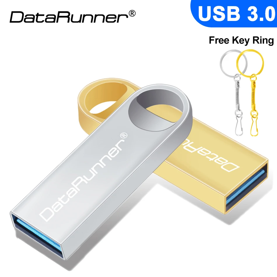 Фото DataRunner Высокоскоростной USB флэш-накопитель Металлический Pendrive 8 ГБ 16 32 64