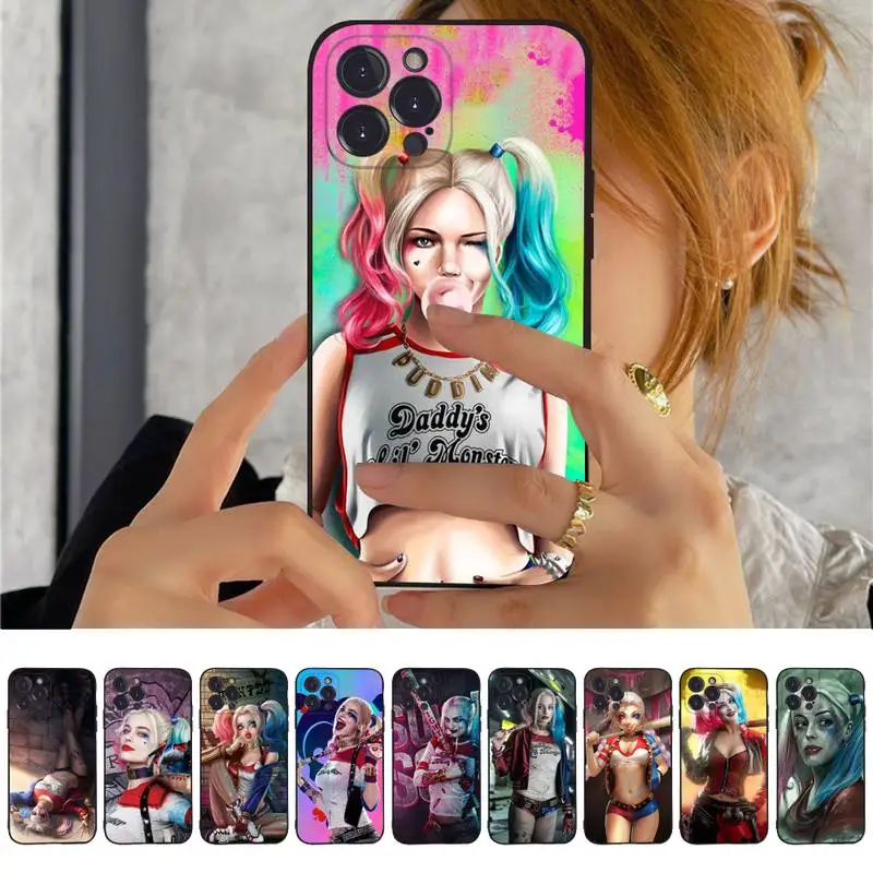 

BANDAI Harley Quinn Phone Case for iPhone 11 12 13 mini pro XS MAX 8 7 6 6S Plus X 5S SE 2020 XR cover