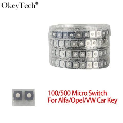 100/500 шт., миниатюрные кнопки для автомобильных ключей