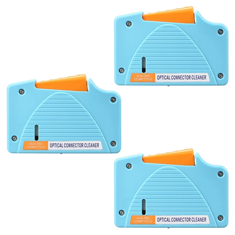 

3X Aua-550 Optical Fiber Connector Cleaner Fiber Conector Cleaning Cassette Cassette Cleaner Fiber Optic Cleaning Box