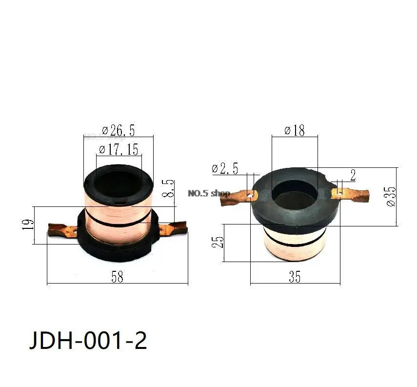 

5pcs 26.5x17.15x8.5(25）x2 Slip Ring Of Collector Ring