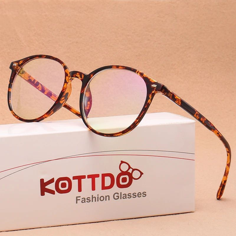 

Trend Transparent Anti-Blue Light Optical Computer Women Eye Glasses Fashion Retro Eye Glasses New Myopia Glasses Frame
