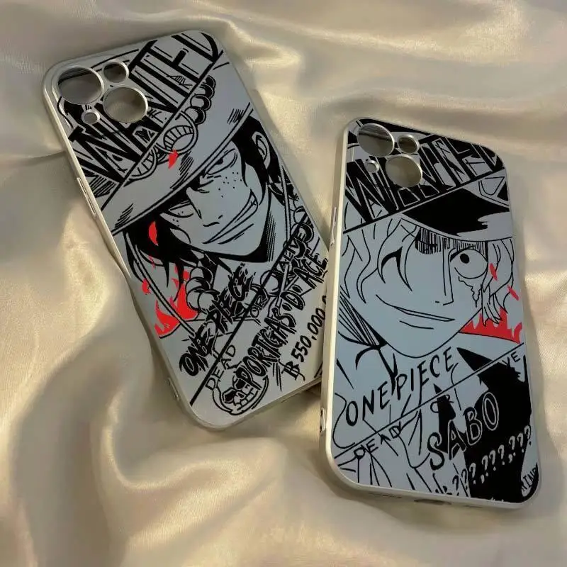 Фото Чехол для телефона One Piece, силиконовый, с полным покрытием, противоударный, защита от падений, для Iphone 14, 13 Pro Max, 12, 11, 6S, Xr, 7 Plus, мягкий, гибкий №1