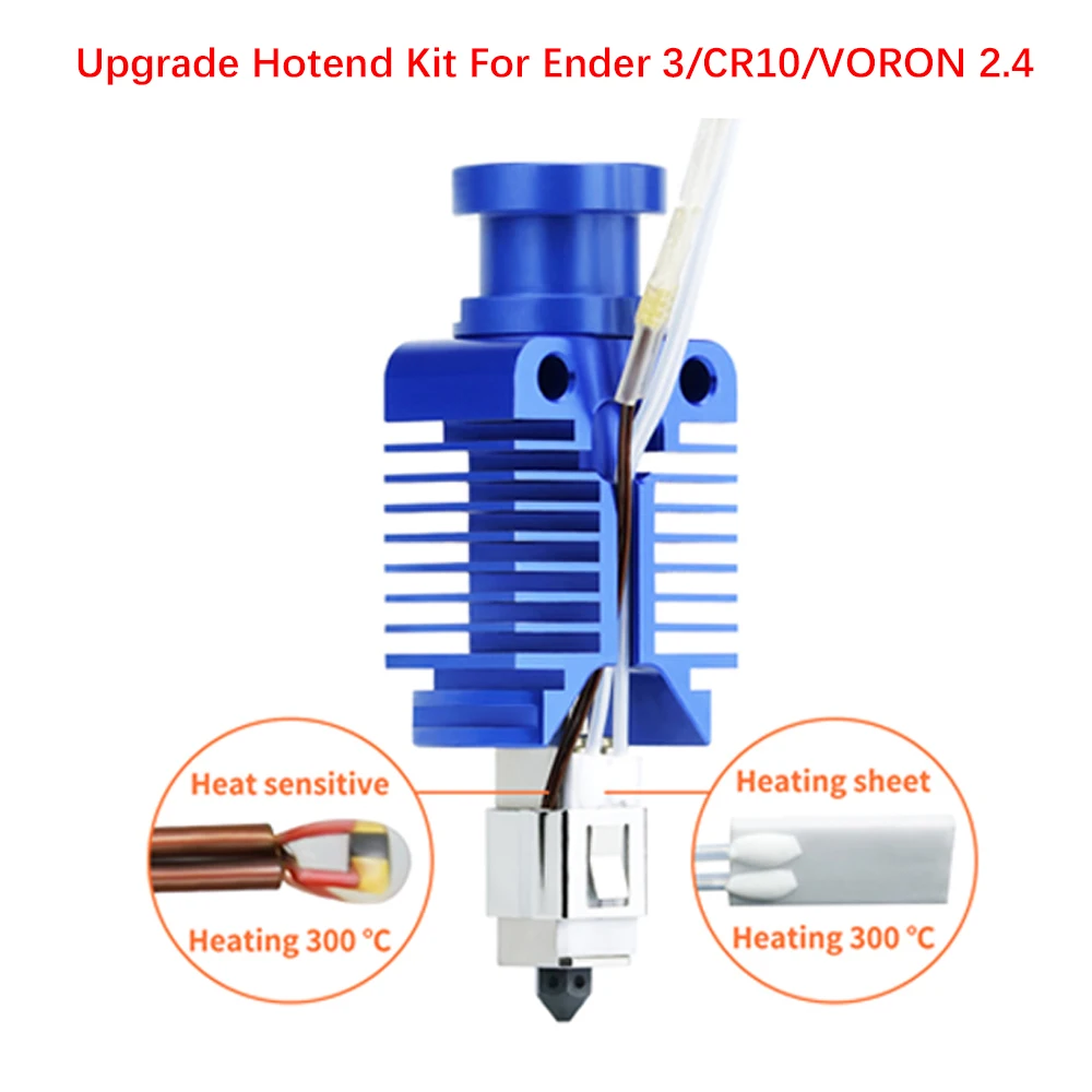 

Модернизированная высокоскоростная печатающая головка на 300 °C, комплект Hotend для принтера Ender 3/CR10/VORON 2,4, высококачественный экструдер, детали для 3D-принтера Ender 3 V2 CR10S