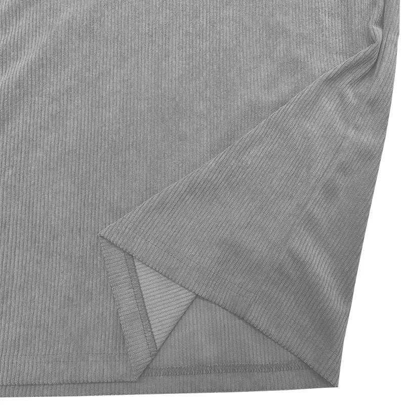 QOSOQ Классическая полосатая рубашка из полиэстера