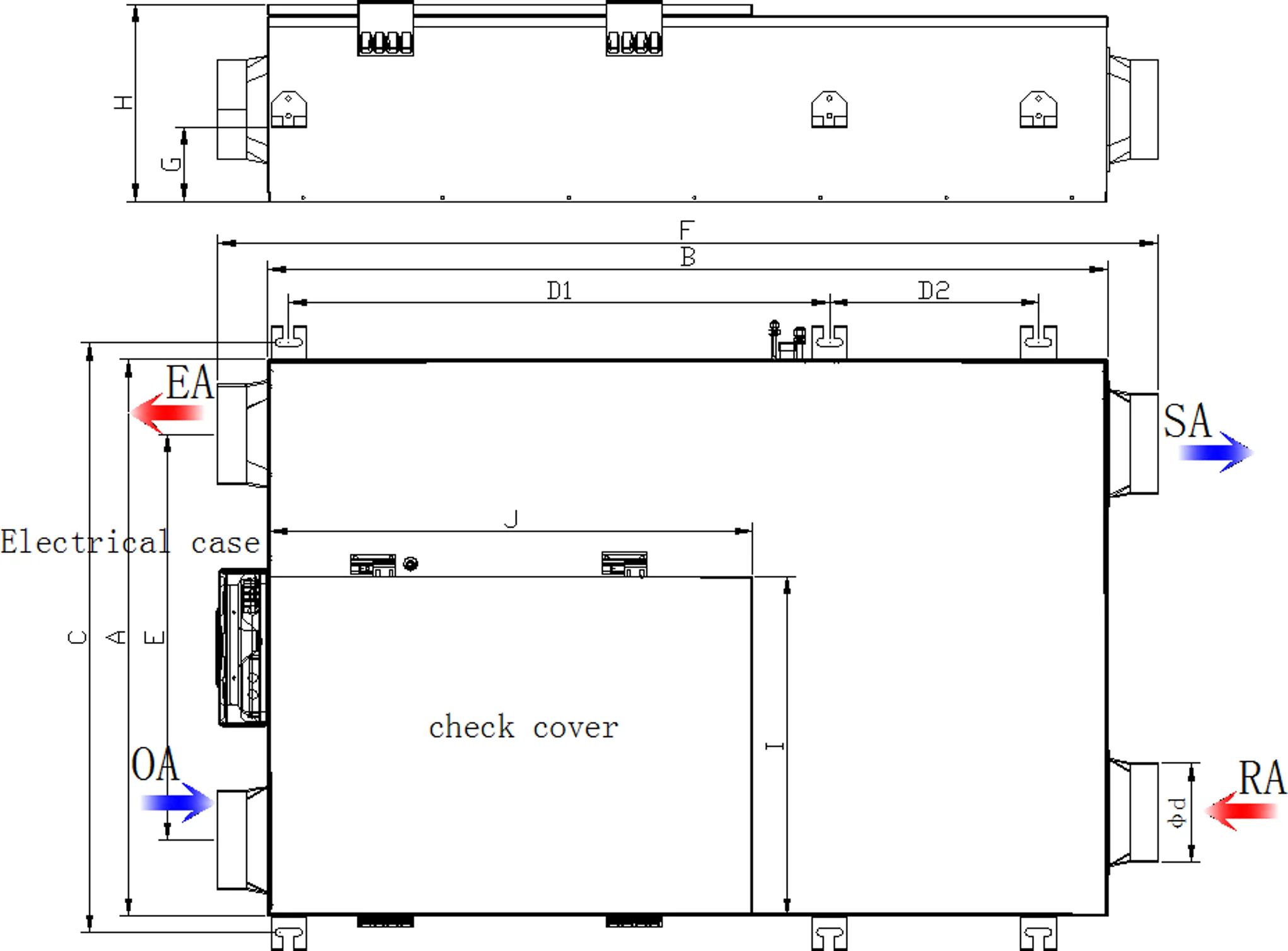 Восстанавливающий потолочный вентилятор Полимерная мембрана энтальпический